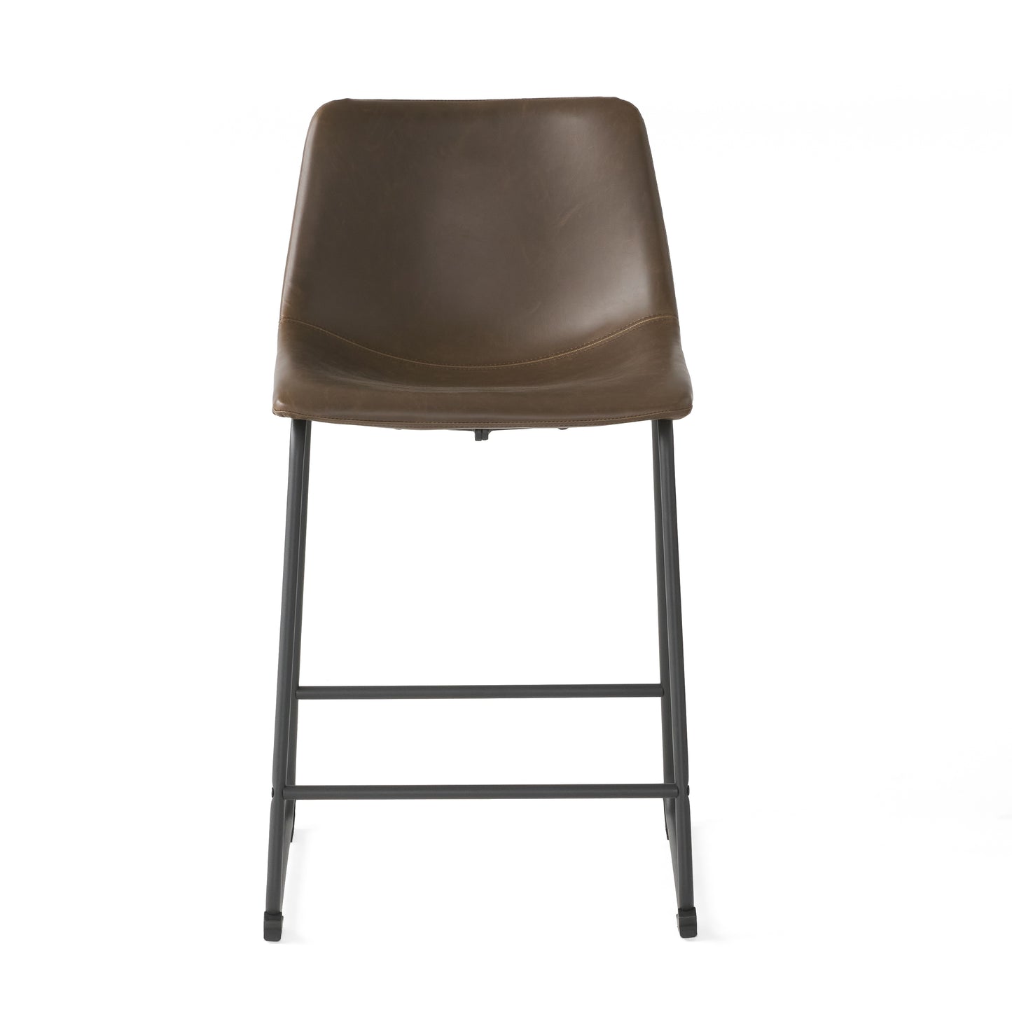 Vintage Style Brown 24-Inch Counter Stool (Set of 2)